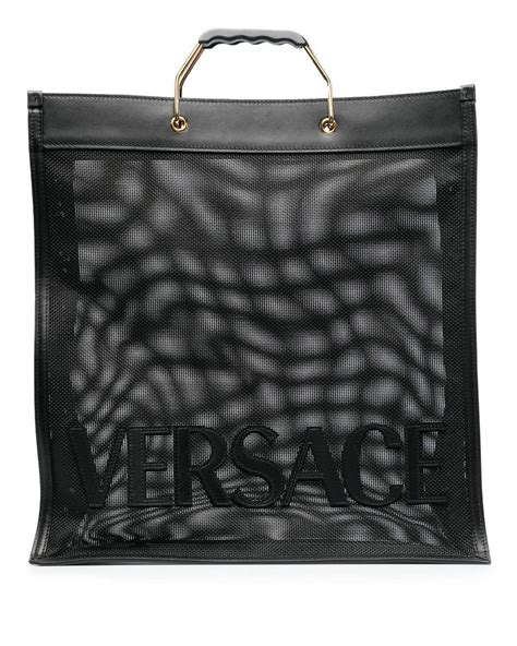 versace shopper bag|More.